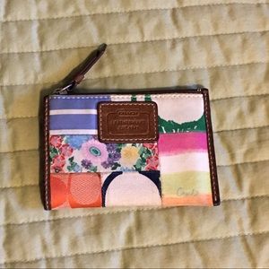 Multicolor Coach Card Wallet